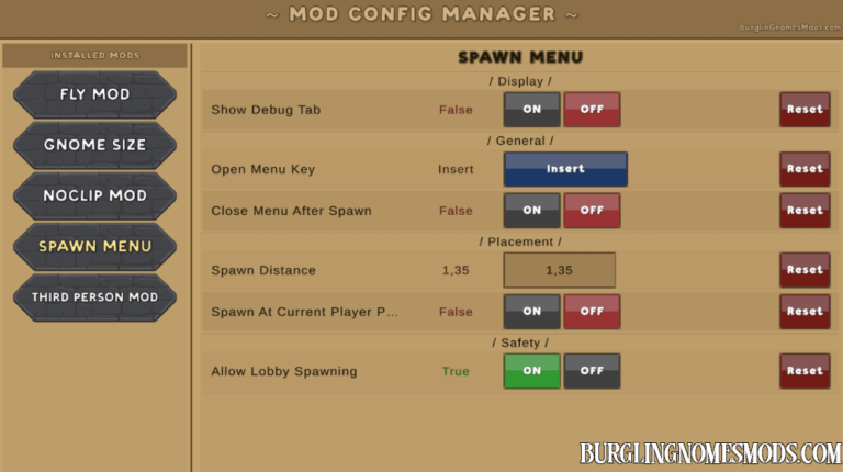 Mod Config Manager